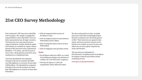 21st CEO Survey - The Anxious Optimist in the Corner Office - Page 29